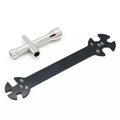 RC Multi-Function Car Turnbuckle Wrench with Cross Wrench for RC Car Repair Work