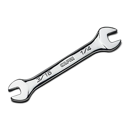 Capri Tools 3/16 in. x 1/4 in. Slim Mini Open End Wrench, SAE - size: 3/16 in x 1/4 in