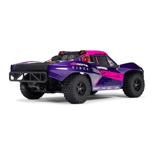 ARRMA RC Truck 1/10 FURY 2wd 223S BLX Brushless Short Course Truck RTR (Battery and Charger Not Included) with DSC, Purple, ARA3521T3 - color: Purple