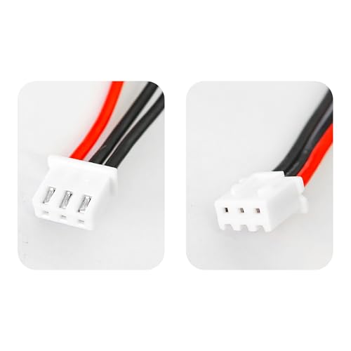 10PCS JST-XH 2S Balance Extension Cable, 3.9" 22AWG Silicone Lead Wire for LiPo Battery Charger, RC Balance Plug Connector Adapter - size: 2S