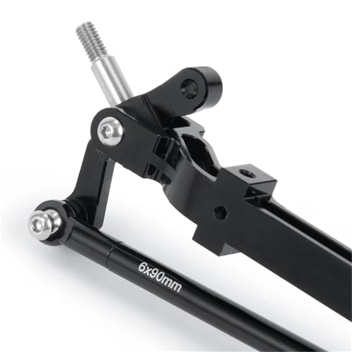 Rc Connecting Rod Compatible with Tamiya for LMT 4WD 1/14 RC Truck Tractor Car Front Axle Steering Assembly Metal Link Pole Linkage Rod Upgrade Parts