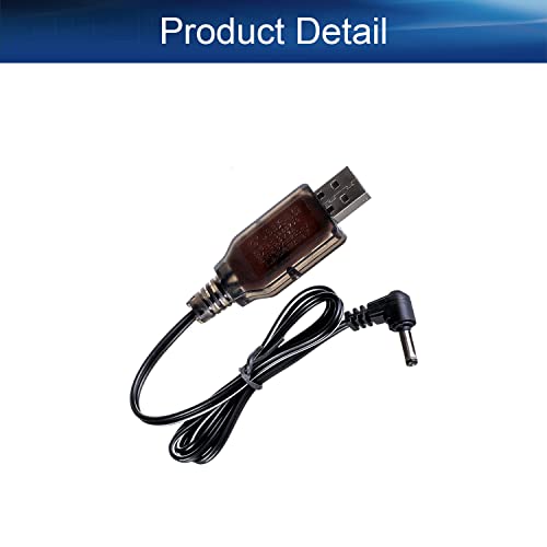Heyiarbeit USB Charging Cable 3.5mm DC Elbow for RC 4.8 V 250mA Ni-MH Ni-CD Battery 1Pcs - size: 3.5 Elbow 1Pcs
