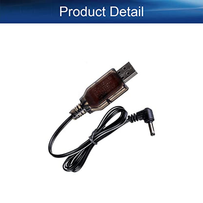 Heyiarbeit USB Charging Cable 3.5mm DC Elbow for RC 4.8 V 250mA Ni-MH Ni-CD Battery 1Pcs - size: 3.5 Elbow 1Pcs