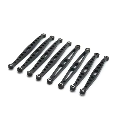 Rc Upgrade Spare For ZP 1001 1002 1003 1004 1/10 Remote Control Metal Modified Connecting Pull Rod Links RC Crawler For Climbing Car Upgrade Parts(Black) - color: Black