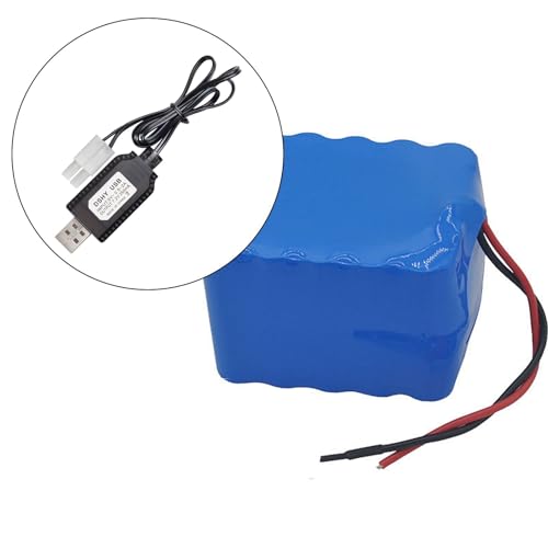 2Pack 7.2V USB Charging Cable with JSTs/SM2.0 2P Connectors Plug Replacement for 7.2V NiCd NiMh Battery