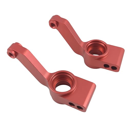 C-Hubs Steering Blocks & Rear Carriers for Slash Stampede Rustler (Red) | Aluminum,4X4,4WD,RC Car,6837 6832 1952,CNC Machined,High Strength,Precision Fit