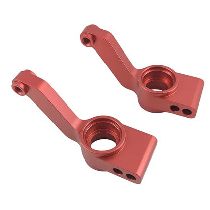 C-Hubs Steering Blocks & Rear Carriers for Slash Stampede Rustler (Red) | Aluminum,4X4,4WD,RC Car,6837 6832 1952,CNC Machined,High Strength,Precision Fit