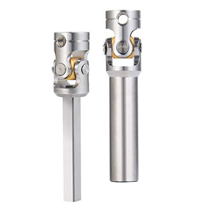 RC-Hub 1Pcs RC Driveshafts Metal Drive Shaft 45-50/47-57/55-67/60-80mm for 1:14 Tamiya Trailer Tractor Truck RC Crawler Car (60-80mm) - size: 60-80mm