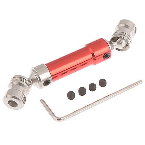 Replacement Part For 1 Set Metal Rear Drive Shaft CVD For 12428 12423 1/12 RC Car Crawler Short Course Truck 100% Brand - (Color: Red) - color: Red