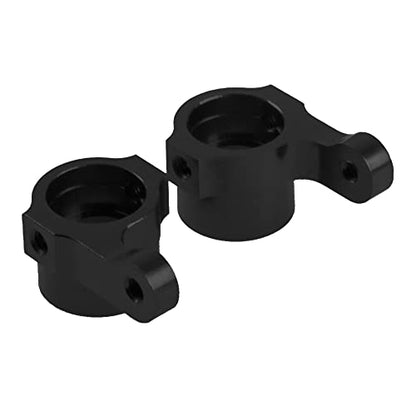Upper & Lower Swing Arm Wheel Hex Adapter Steering Block Swing Arm Mount Steering Cup w/Bearing Set Compatible with WPL D12 1/10 RC Car Upgrade Part (Black) - color: Black