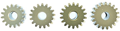 48 Pitch Aluminum Pinion Gear Set #9751 for Truck & RV, Compatible with 540 & 550 Size Motors, 1/8" Output Shaft, Includes 4 Set Screws