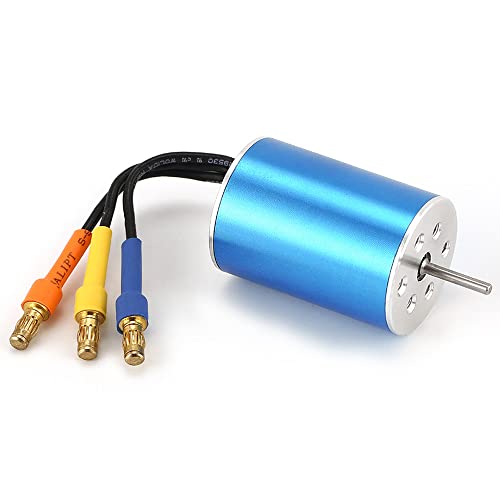 KingVal Replacement 2435 6100KV Sensorless Brushless Motor Shaft Diameter 2.3mm Compatible with 1/16 1/18 RC Car - size: 6100KV(ø2.3mm Shaft), style: 2435