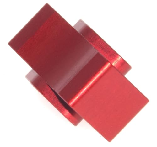 Differential Locker Spool Compatible with Team Associated DR10 DR-10 Upgrade Drag Race Rc Car Diff Lock Straight Shaft Aluminum Alloy Part(Red) - color: Red