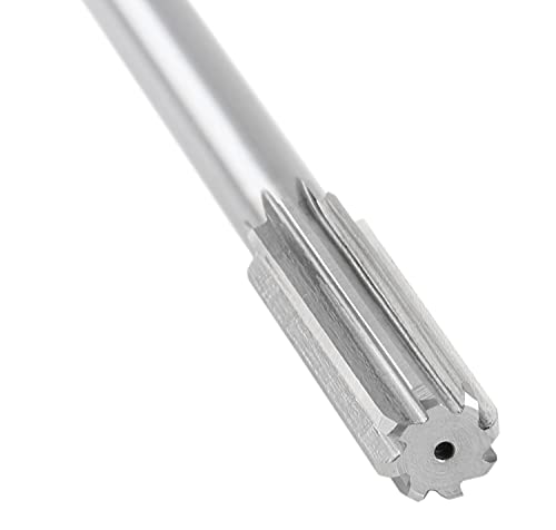 Accusize Industrial Tools 15.0 mm H.S.S. M2 Straight Shank Straight Flute Chucking Reamers, Right Hand, Shank Dia 11 mm, 6 Flute, 8'' Oal, 0400-5150 | 15.0 mm HSS M2 Straight Shank Straight Flute Chucking Reamers, RH, Shank 11 mm, 6 Flute, 8" OAL - size: