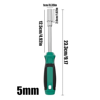 Hex Driver Screwdriver Comfort Grip 5-13mm Nonslip Hand Grips | Wrench for RC Car Hobby Tool Kit Tightening Loosening Fasteners RC Quadcopter Helicopter Drone Airplane - color: 5mm