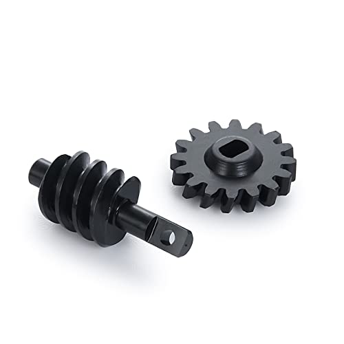 Axle Gear Overdrive Worm Differential 13T 14T/12T 18T/13T 16T Steel Gear for AX24 Axial SCX24 C10 JLU Gladiator Bronco 1/24 RC Crawler Car Upgrade Parts (13T 16T) - size: 13T 16T