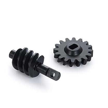 Axle Gear Overdrive Worm 13T 16T for SCX24 C10 JLU Gladiator Bronco | AX24 Axial 1/24 RC Crawler Car Upgrade Parts Steel Diff Gear Set - size: 13T 16T