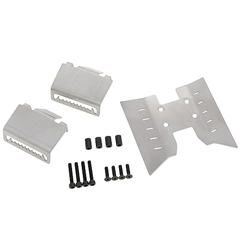 MEUS RACING Stainless Steel Skid Plate Chassis Armor Kit for AXIAL 1/18 UTB18 Capra Crawler Car Upgrades Parts