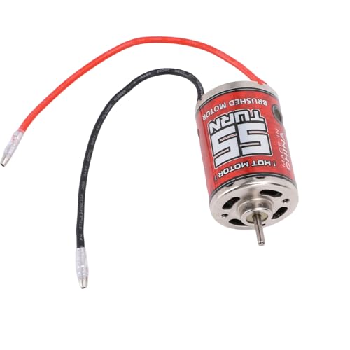 SUNGOOYUE 540 Brushed Motor 55T, Iron Copper Electric Motor Replacement Part for RC Crawler Car Boat Upgrade, High Sealed Bearing for HSP