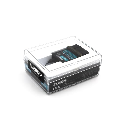 Flysky FBr12 2.4GHz AFHDS3 Waterproof PPX7 External Dual Antenna Receiver | With Transfer Back Function Marine For Transmitters PL18 NB4 NB4 Lite RC Car Boat