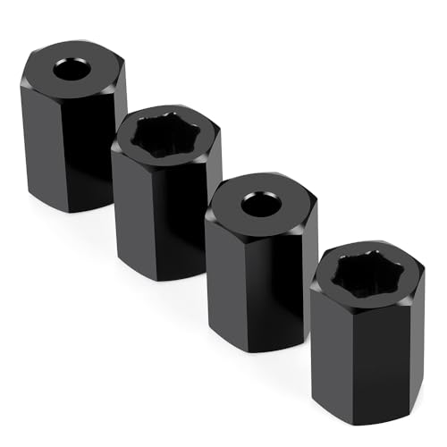 MORLORDY 7mm to 12mm RC Wheel Hex Hubs 4Pcs 18mm Thick Hex Drive Adapters for 1/16 Losi Mini-T 2.0, Mini-B, Mini JRX2, Mini JRXT and All 1/16 RC Car Which Hex is 7MM - color: 18mm