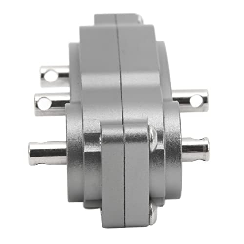 VBESTLIFE RC Transfer Case, 313mm Wheelbase 2 Speed CNC Machined Anodised Aluminium Alloy RC Parts for Scx10 1/10 RC Car - color: Titanium