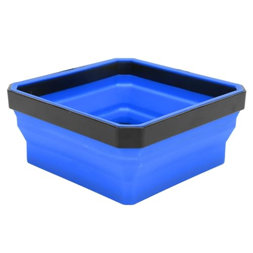 Semme Portable Magnetic Parts Tool Tray Silicone for Screws Bolts Nuts Washers and Collapsible in Red (Blue) - color: Blue