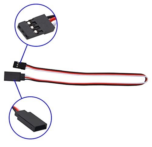 20Pcs ShareGoo 300mm Male to Female JR Style JR Plug 3-pin RC Servo Extension Lead Wire Cable for RC Car Plane Helicopter Drone