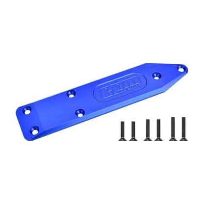 Aluminum 7075-T6 Alloy Front and Rear Chassis Brace for Arrma 1:8 Notorious 6S V6 / Outcast 6S Stunt Truck Upgrades - Blue