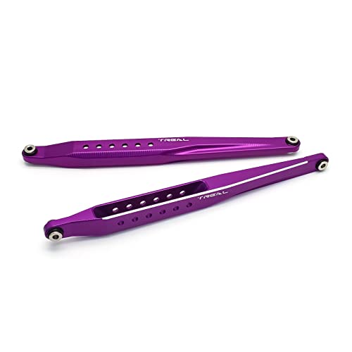 Treal Aluminum 7075 CNC Machined Rear Trailing Arms(2) for Axial 1/10 RBX10 Ryft (Purple) - color: Purple