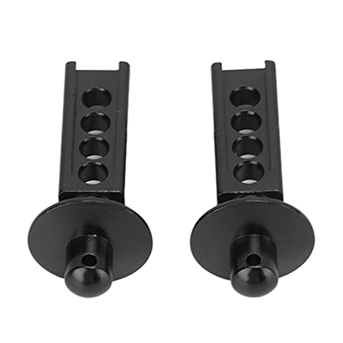plplaaoo Aluminum RC Car Body Post 2Pcs Shell Holder Mounts for Mini E Revo Slash 1:16 Scale RC Upgrade Parts Accessories Blue (Black) - color: Black