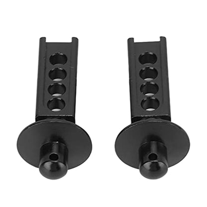 plplaaoo Aluminum RC Car Body Post 2Pcs Shell Holder Mounts for Mini E Revo Slash 1:16 Scale RC Upgrade Parts Accessories Blue (Black) - color: Black