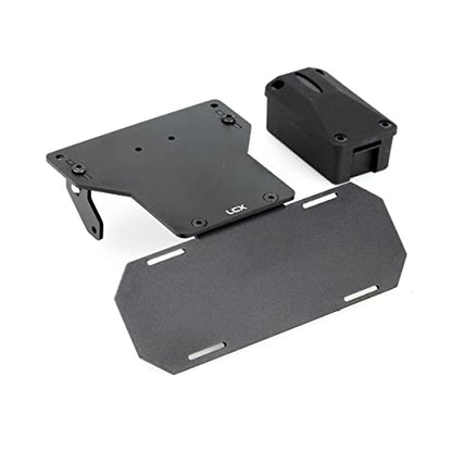 LCX Racing 1/10th RC Crawler Car CNC Machined Aluminum Battery Tray Forward Shifting Combo Relocate for RC Car Axial SCX10 II 90046, Upgrades Parts Accessories