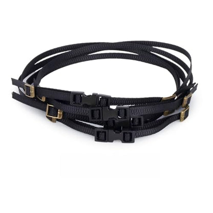 5Pcs RC Roof Rack Straps Adjustable for 1/10 1/18 1/24 Crawler TRX4 SCX10 | Nylon luggage rope secures gear on RC crawler roof racks.Fits For TRX4 TRX6 SCX10 D90 TRX4M SCX24 FCX24.5-pack upgrade Parts. - color: Black
