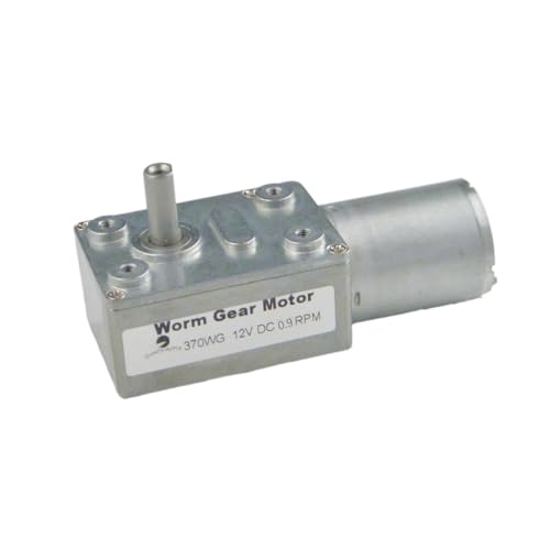 Worm Geared Drive Motor 370WG 12V DC 0.9RPM for Automation Equipment - size: 12V, style: 0.9 RPM