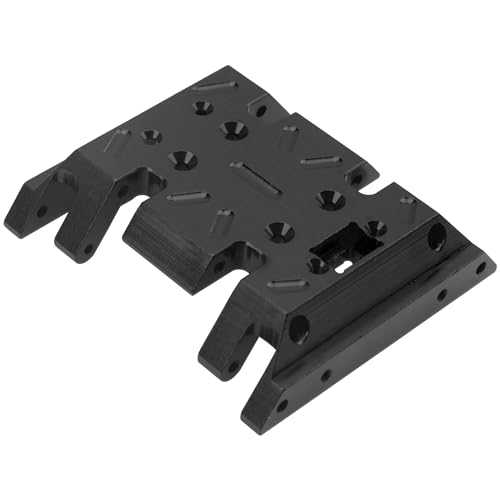 Aluminum Center Transmission Skid Plate Mount Gearbox Mount Compatible with MN128 MN86 MN86S MN86K MN86KS MN G500 1/12 RC Crawler Car (Black) - color: Red