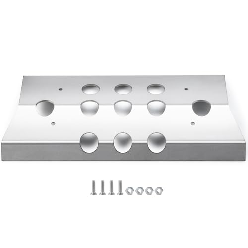 Stainless Steel RC Skid Plate Rear Bumper Protector Chassis Guard Board Protector Plate Protection Compatible with 1/10 TRX6 TRX-6 RC Crawler Car Upgrade Parts | RC Car Chassis Guard Board Protector Plate Protection Compatible with 1/10 TRX-6 RC Crawler C