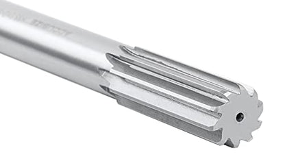Accusize Industrial Tools 1'' H.S.S. M2 Straight Shank Straight Flute Chucking Reamer, Flute Length 2-3/4'', Oal 10-1/2'', 8 Flute, 5015-0285 | 1" HSS M2 Straight Shank Straight Flute Chucking Reamer, Flt Len 2-3/4", OAL 10-1/2", Right Hand Cut, 8 Flute -