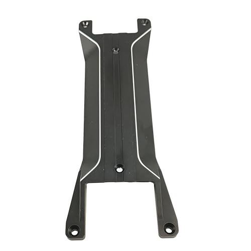 Aluminum Chassis Brace Plate for 1/16 Mini Maxx 4WD RC Truck (Black) | Monster Truck,Upgrade Parts,CNC Machined,High Strength,Precision Fit,Lightweight,Durable Aluminum - color: Black