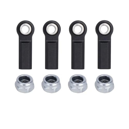1/10 RC Crawler Rod Ends,4pcs M4 Aluminum Chassis Link Steering Rod Straight Rod Ends/Bend Rod Ends for 1/10 RC Crawler SCX10 TRX4 Capra VS4-10 Wraith (Straight 7.5mm B) - color: Straight 7.5mm B