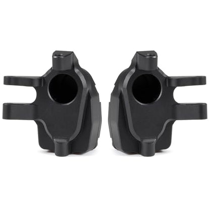 Aluminum Portal Steering Knuckle Caps Portal Cover for SCX10 III AR45P Capra F9 Supershafty CP44 CP43 Portal Axle (Black)
