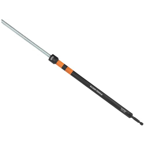 Klein Tools 10916PNDC 9/16-Inch Power Nut Driver, Magnetic Color-Coded Power Nut Driver, Impact-Rated with 10-Inch Extended Reach - size: 9/16" 10-Inch Extended