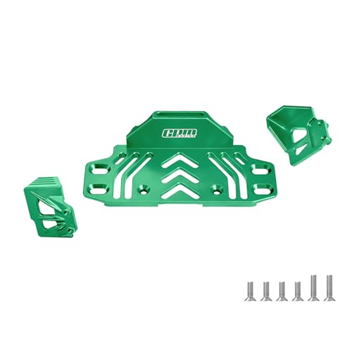 GPM 6061-T6 Alloy Rear Battery Tray for Axial SCX10 III, Jeep Wrangler CJ-7, Base Camp, Ford Bronco, Gladiator & Chevy K10, RC Crawler Upgrade Part (Green) - color: Green