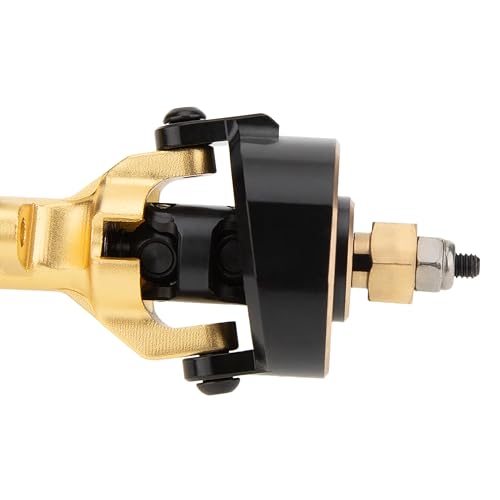 MEUS RACING 5mm ISO V2 TRX4M Axles with Adjustable Servo Mount for TRAXXAS 1/18 TRX4M RC Crawler (Gold) - color: Gold