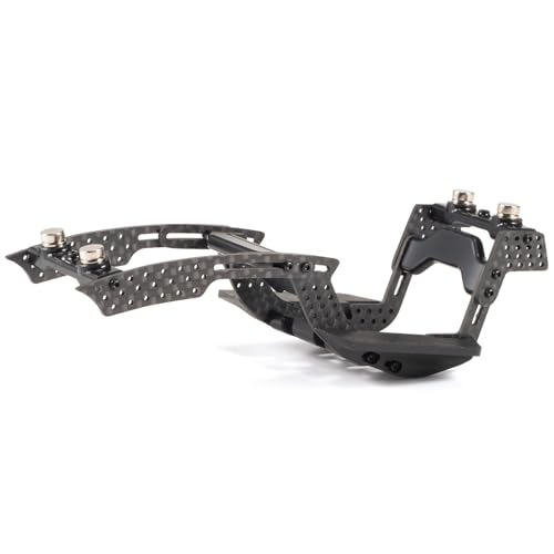 1/24 LCG Chassis Kit, SCX24 Carbon Fiber Chassis Custom Builds, Performance Comp Rigs with High Clearance Adjustable Wheelbase for 1/24 RC Crawler SCX24 FCX24