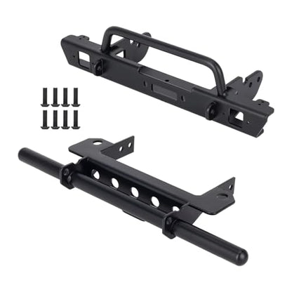 RC Models For LCG For Vanquish VS4-10 For Phoenix 1/10 Metal Front Rear Bumper Set RC Crawler Car Chassis Upgrade Parts Accessory(1set) - size: 1set