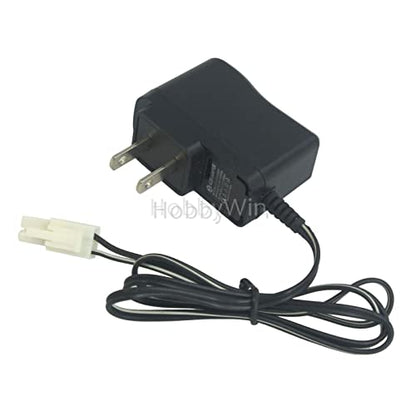 9.6V 250mA US Charger EL2P Male Plug Positive to Square for NiMH NiCD RC Car Battery