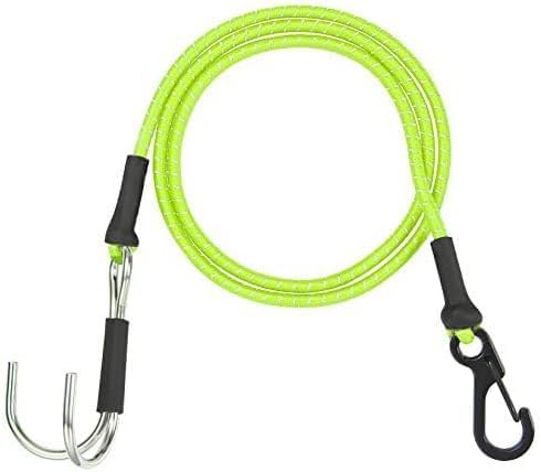 1/10 RC Crawler Elastic Force Escape Rope,with Rescue Trailer Hook Kinetic Winch Strap for Axle-Mounted SCX10 TRX4 D90 Upgrade Parts Tow Line (Green) - color: Green
