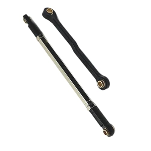 Compatible with MN82 1/12 Scale Vehicles Trucks RC Car Steering Pull Rod Link Linkage Set Upgrade Parts RC Car Push Rods Linkage Rod End Linkage - color: Black