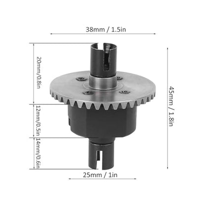 Upgraded Differential Gear for 1/10 Scale RC Car, for HSP 94123/94111 / 94188 Enhances Performance of Your RC Car, Car Model Accessories